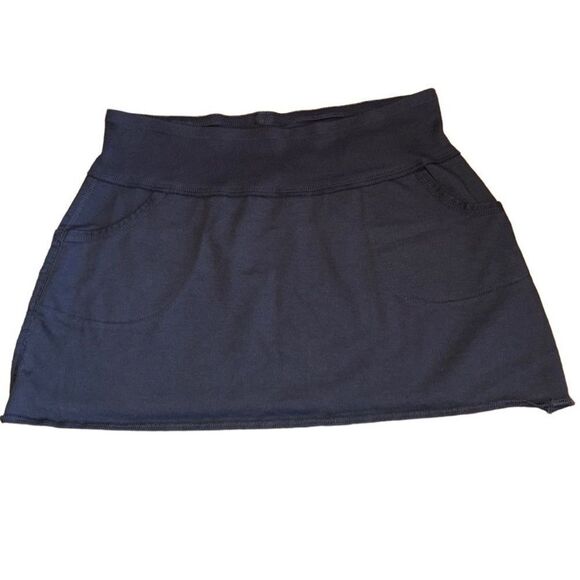 Derek Heart Dresses & Skirts - Derek Heart Gray Cotton Solid Mini Skirt With Pockets - Size Large